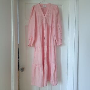 FRNCH Daisy blush maxi dress